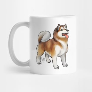 Dog - Alaskan Malamute - Red and White Mug